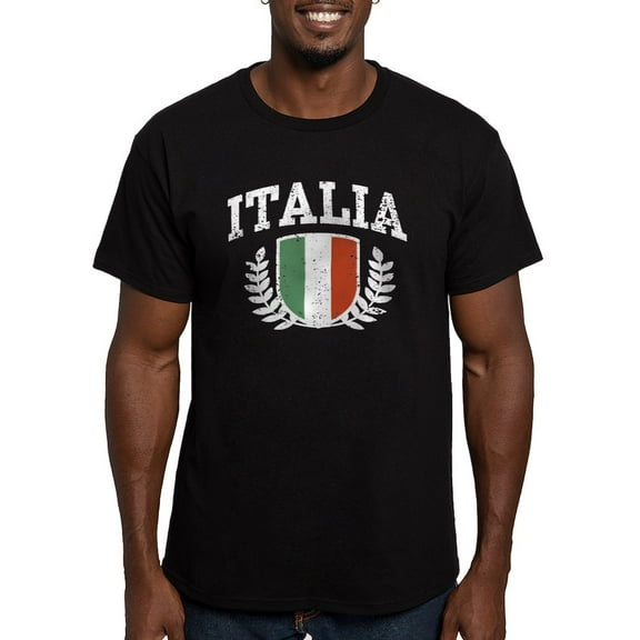 CafePress - Italia Men's Fitted T Shirt (Dark) - Men's Fitted T-Shirt