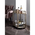 thumbnail image 1 of Benzara BM158858 Metal Serving Cart, Mirror & Gold, 1 of 1