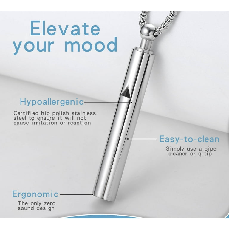 DESIGNICE Breathing Necklace,Stress Relief Breathing Necklace For