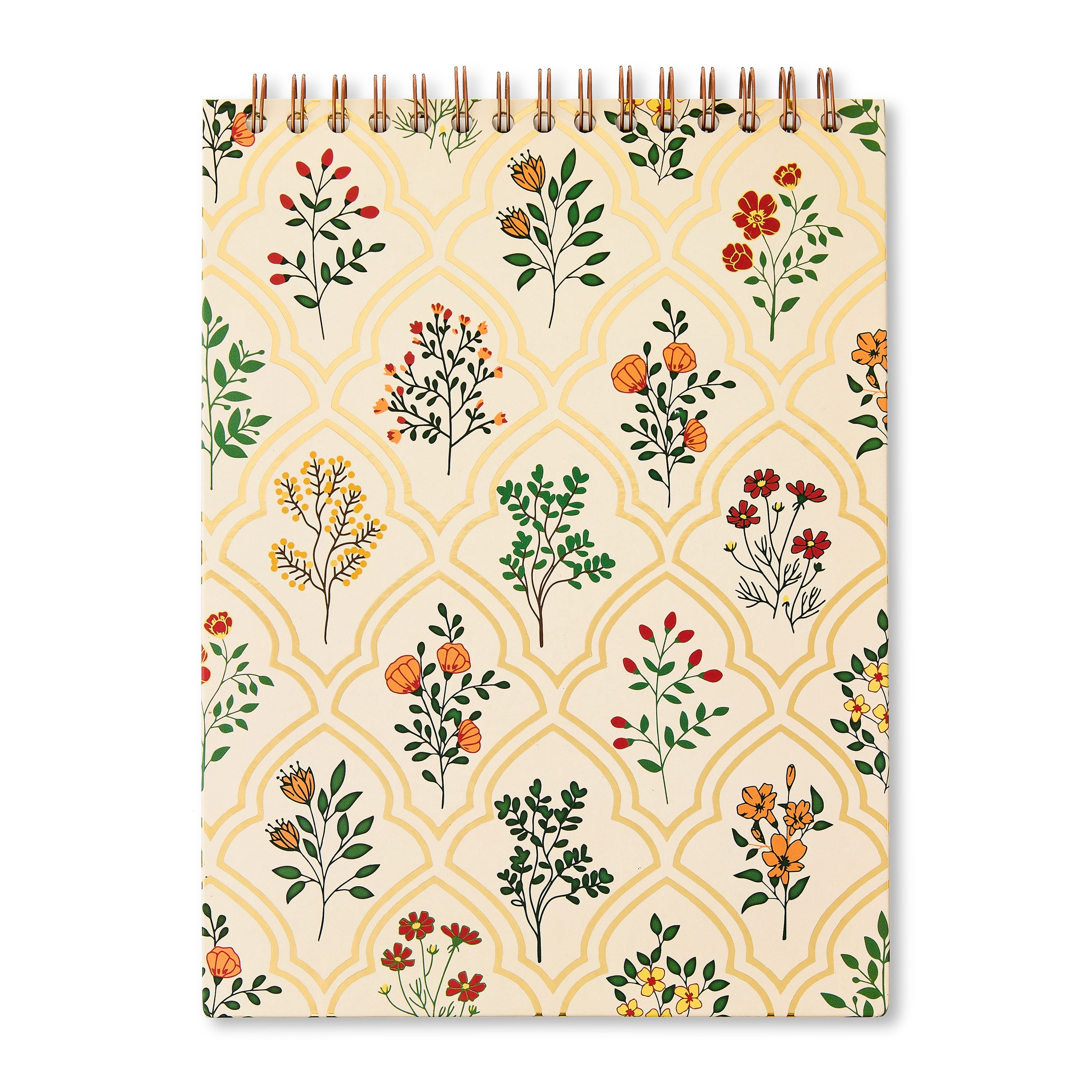 Pen+Gear Hardcover Double Wire Top Spiral Journal, Floral, 192 Ruled Pages, 8" x 10.75"