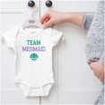 thumbnail image 5 of Team Mermaid Under the Seashell Cute Bodysuit Jumper Girls Infant Baby Brisco Brands 24M, 5 of 6