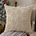 thumbnail image 2 of Christmas Tree Decorative Throw Pillow Covers Set of 2, 18x18" Soft Fluffy Pillow Cases, Faux Fur Fuzzy Pillows Covers Winter Holiday Cushion Cases for Sofa Couch Bedroom Living Room Home Décor, 2 of 6