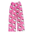 thumbnail image 1 of Pantalones de pijama de Hello Kitty para mujer, pantalón de franela suave de dibujos animados Y2k, Anime Sanrio de Navidad, Kawaii, informal, para el hogar, regalos de Festival, 1 of 4