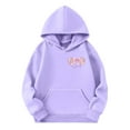 thumbnail image 4 of HCYSFG Girls Faith Hoodies God Is Good Bow Graphic Hooded Long Sleeve Sweatshirts Kangaroo Pocket Ribbed Relaxed Fit Pullover Tops, 4 of 6