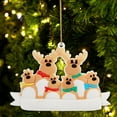 thumbnail image 2 of Vikakiooze 2022 Personalized Elk Family Sleigh Christmas Tree Decoration Christmas Souvenirs, 2 of 2