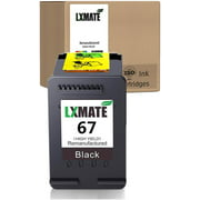 NAIDE Remanufactured Ink Cartridge Replacement for HP 67 3YM56AN 1 Black Ink Cartridge Envy 6052 6055 6058