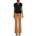 thumbnail image 2 of No Boundaries Juniors Print Flare Pants, 32" Inseam, Sizes XS-XXXL, 2 of 5