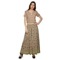 thumbnail image 1 of Moomaya Ensemble Palazzo Ample et Crop Top Robe Ethnique Imprimée Santon pour Femmes, 1 of 1