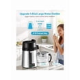 thumbnail image 2 of Water Distiller, 4L 1.05 Gallon Pure Water Purifier Filter For Home Countertop, 750W Distilled Water Maker, Stainless Steel Interior Distiller Water Making Machine To Make Clean Water, Black, 2 of 10
