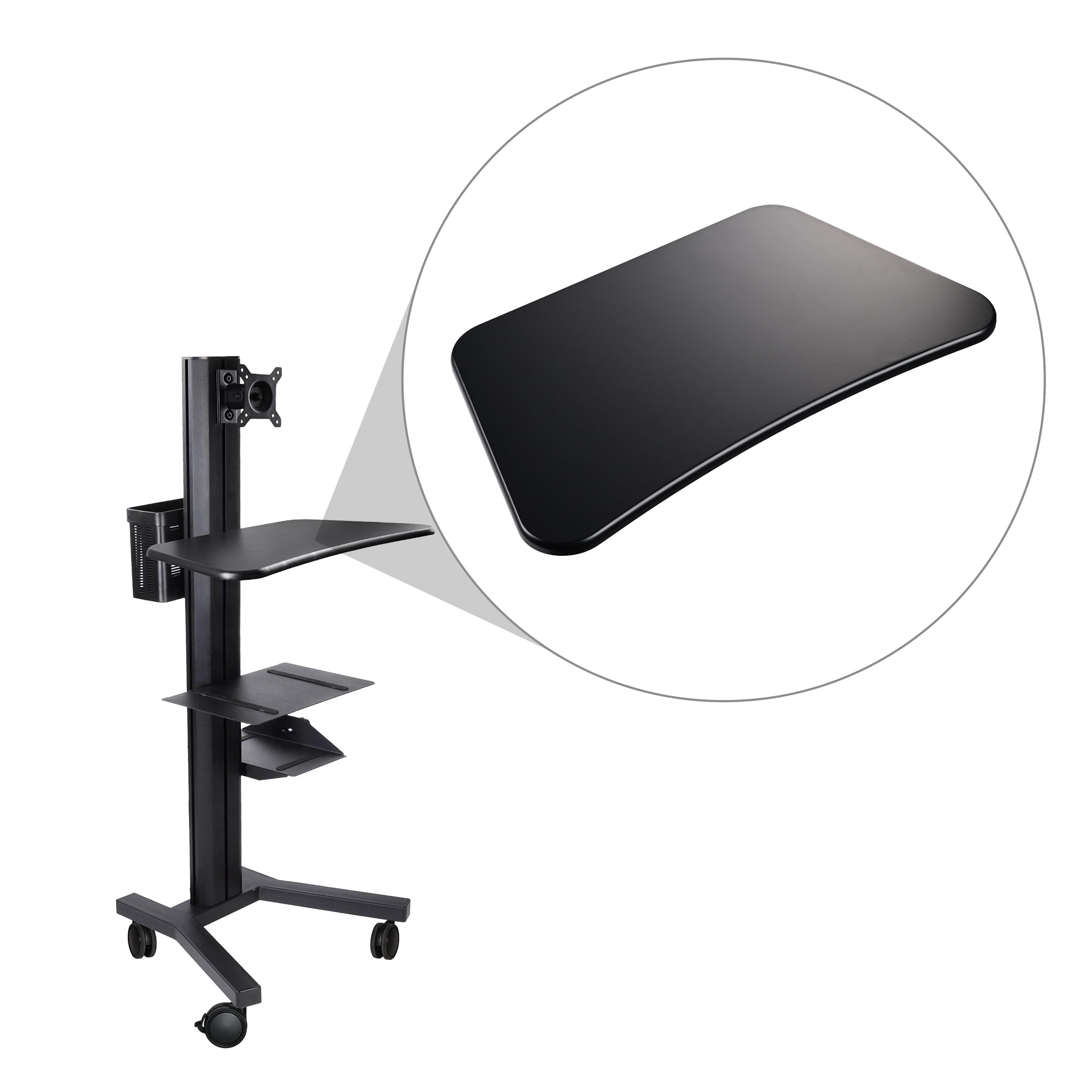 Yescom NexusX X-S Sliding Desktop Keyboard Tray for PC Mobile Cart Medical Trolley Cart Office