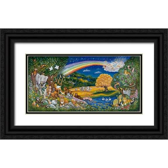 Bell, Bill 14x9 Black Ornate Wood Framed with Double Matting Museum Art Print Titled - Put Them In The Garden