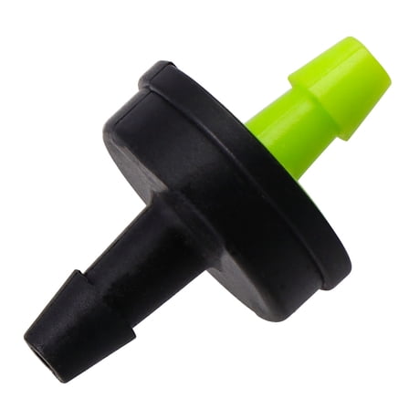 EXHUMKY 100PCS Drip Irrigation Droppers for Flower Beds Outdoor Black Plastic