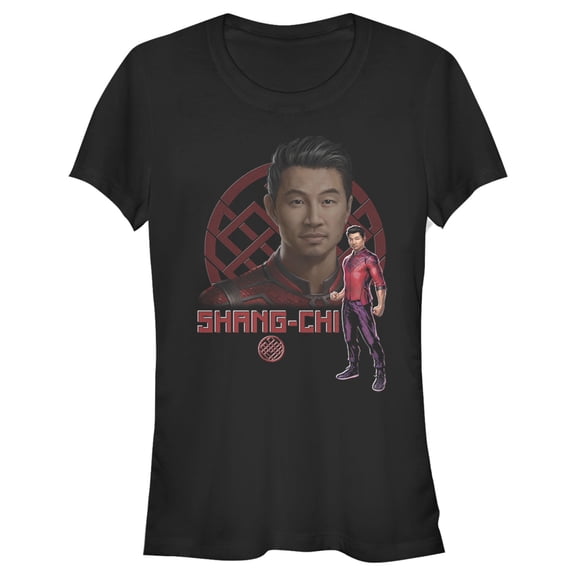 Junior's Marvel Shang-Chi and the Legend of the Ten Rings Photoreal Portrait  Graphic Tee Black Small