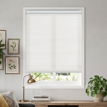 Regal Living White EZ Grip No Drill Light Filtering Cellular Shade - 27 W x 36 L