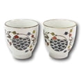 thumbnail image 4 of Pack Of 4 Japanese Sakura Cherry Blossom White Crane Ceramic Tea Cups Teacups, 4 of 5