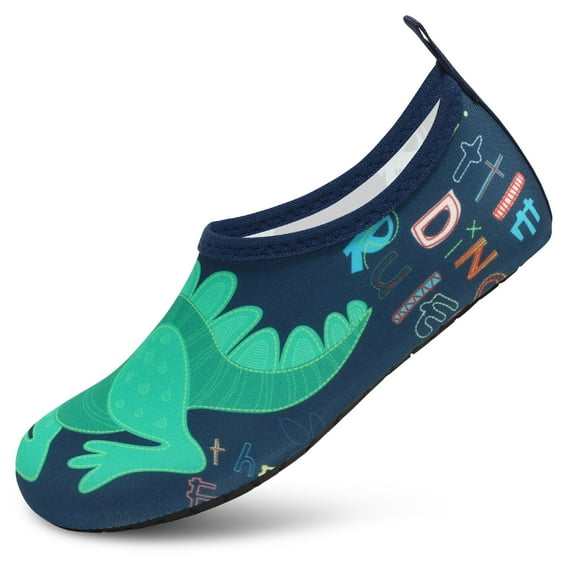 VIFUUR Kids Water Shoes Girls Boys Quick Dry Aqua Socks for Beach Swim Outdoor Sports BigDinosaur