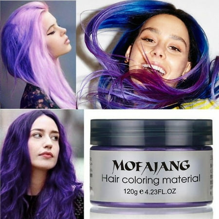 Temporary Hair Color Wax Disposable Hair Coloring Cream Mud Natural