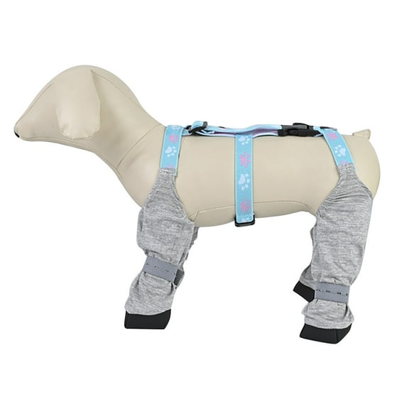 Dog Suspender Boots, Adjustable Straps, Waterproof Cloth, For Winter Outdoor Walking