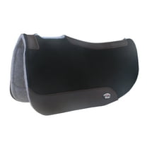 7/8" Thick Horse Western Contoured Barrel All Purpose Wool Felt Saddle Pad Black 39RT20BK
