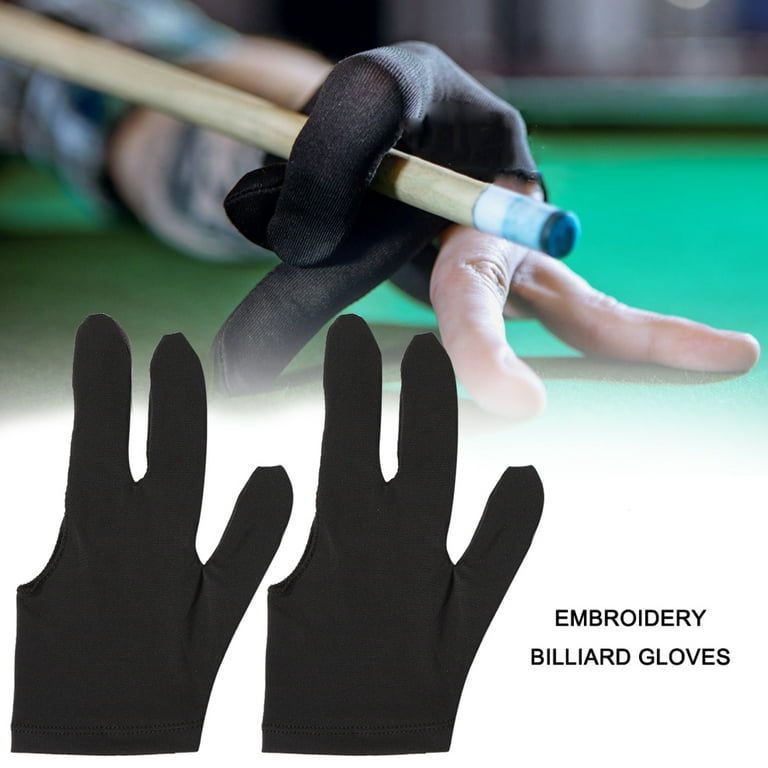 Civaner 8 Pcs 3 Fingers Pool Gloves Billiards Left Hand Shooters Snooker  Cue Sport Glove Show Gloves for Women Men Billiard Shooters Carom Sports