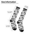 thumbnail image 5 of Bingfone Compression Socks For Women And Men Long Socks For Running Athletic Cycling Nurse-Gray Tractor, 5 of 9