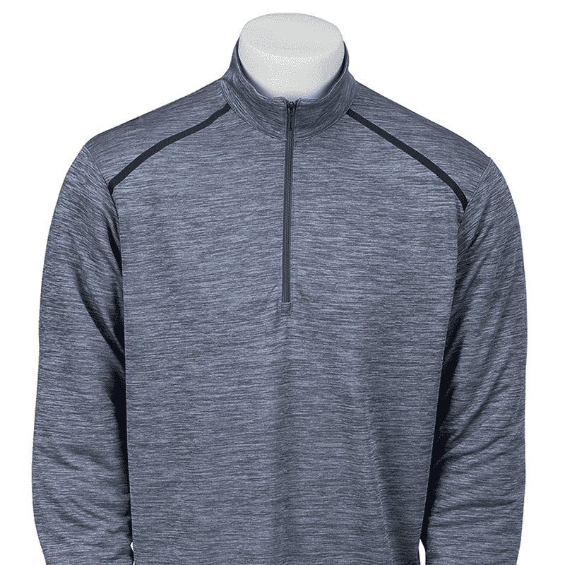 Paragon 160 Aspen Mens 1/4 Zip L/S HthrSteel Grey HthrS