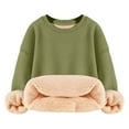 thumbnail image 6 of Mercatoo Fleece Sweatshirt for Teen Girls Winter Warm Sherp𝐚 Lined Cotton Crewneck Pullover Hoodies Unisex Casual Clothes, 6 of 7