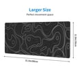thumbnail image 2 of Alfombrilla de ratón para juegos BEYIMEN Topographic Contour Black XL, 2 of 8