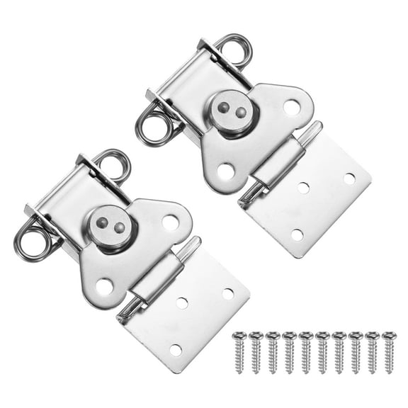 3.54x2.6" Spring Loaded Butterfly Twist Latch, 2 Pcs Steel Twist Latch & Keeper