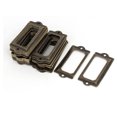 thumbnail image 1 of Oficina Biblioteca de hierro de estilo retro Etiqueta de la etiqueta soporte del tono de bronce 50pcs 70mmx33mm, 1 of 3