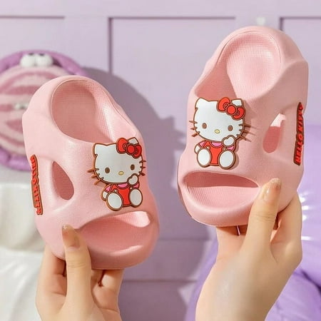 

Sanrio Children‘s Slippers Girls Cartoon Anti-Slip Anti-Collision Bath Indoor Home Summer Slip-on Sandals for Children
