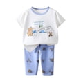 thumbnail image 6 of Kogui Boys Summer Pajamas Boys' Infant Snug-Fit Cotton Pajamas Sleepwear Sets 5T 6T (Pink,5-6 Years), 6 of 6