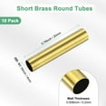 thumbnail image 3 of 10-Pack 20mm Brass Round Tube, 4mm OD 0.2mm Wall Thickness Short Brass Seamless Tubing for DIY Crafting/Decorating, 3 of 7