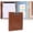 Brown, variant on Small 3 Ring Binder with Clipboard, 8" x 10" PU Mini 1 Inch Binder with Notepad, 5 Dividers, and Labels, Clipboard Folder for School Office(Fit Half Letter Sized Paper)