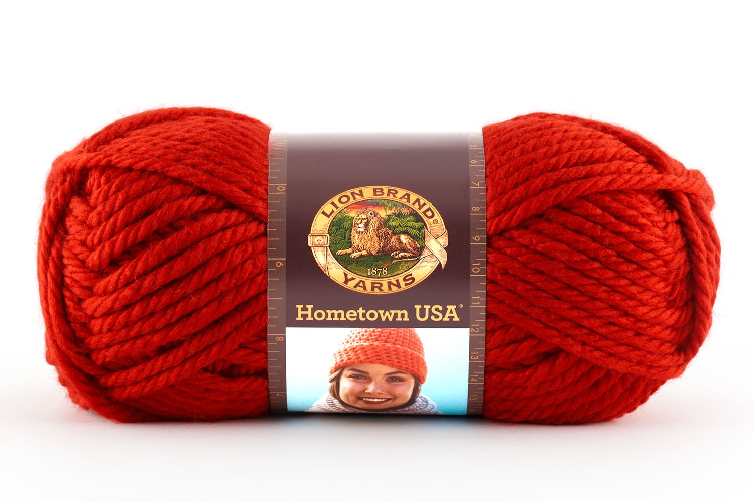 Lion Brand Yarn Hometown Cincinnati Red Basic Super Bulky Acrylic Red Yarn Walmart Com Walmart Com