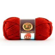 Lion Brand Yarn Hometown Cincinnati Red Basic Super Bulky Acrylic Red Yarn