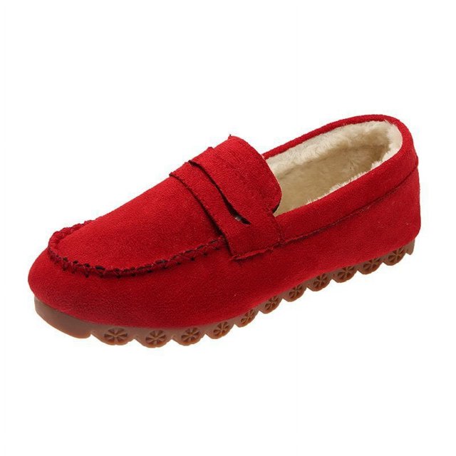 Zapatos de mujer de suela blanda, cálidos y planos con forro polar para otoño e invierno, de algodón, para embarazadas, de talla grande, para un solo paso