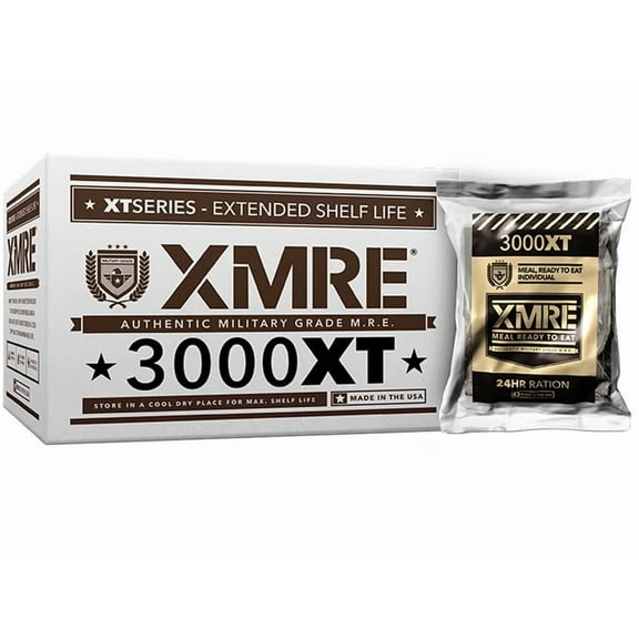 XMRE 3000XT 24 Hour Ration MRE (Meal, Ready to Eat) 6PK