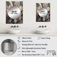 thumbnail image 4 of Designart "Marble Abstraction in Soft Colors III" Abstract Marble Mirror Wall Decor - Modern Gold Abstract Mirror Wall Art For Entryway - 40" x 30" Inch, 4 of 5