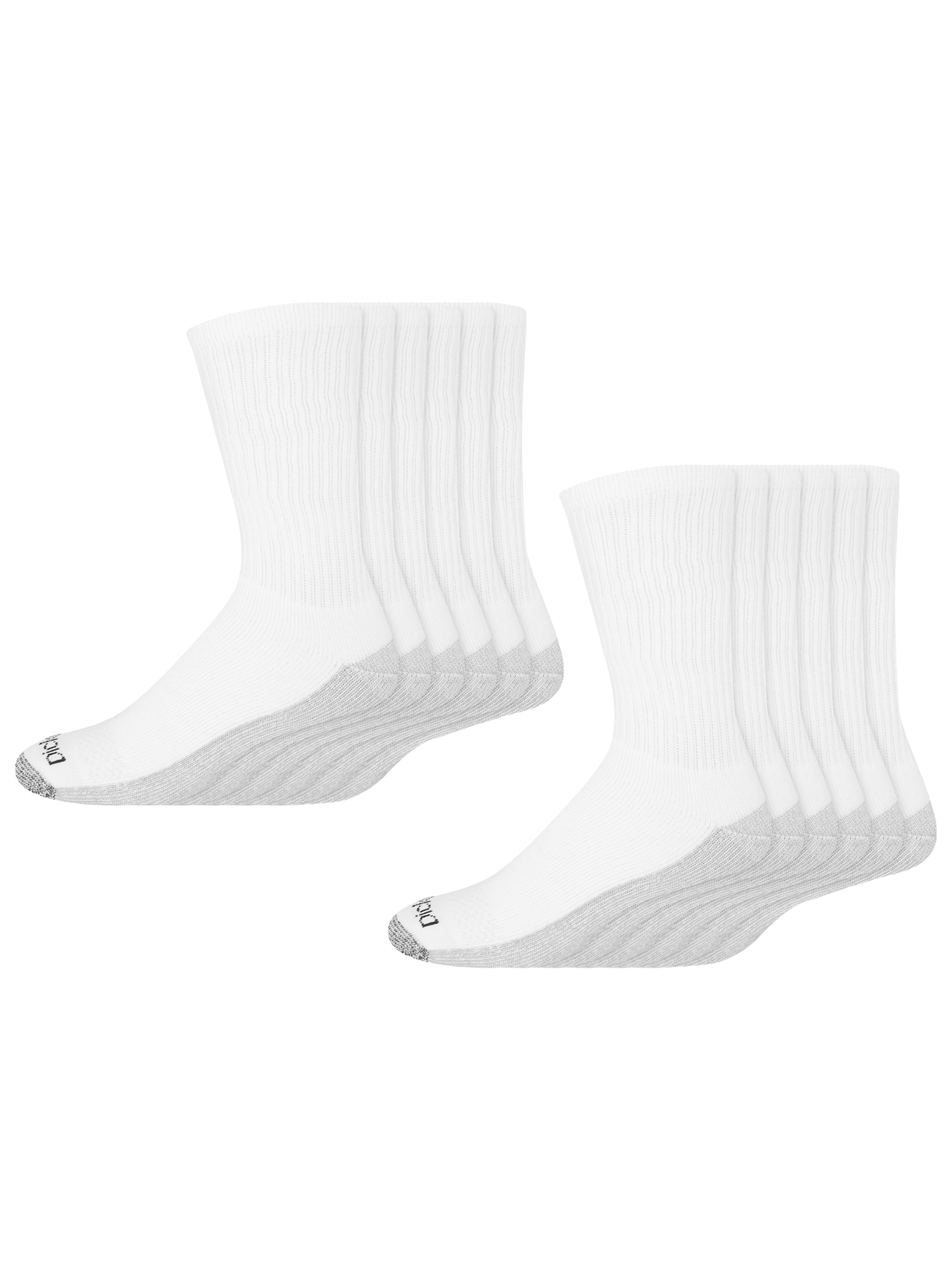 Genuine Dickies Men's Dri-Tech Crew Socks, 12 Pack