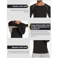 thumbnail image 3 of ANYFIT WEAR Men Athletic Cool Dry Fit T Shirts Long Sleeve Fitness Running Sports Muscle Gym Workout Patchwork Undershirt, 3 of 6