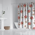 thumbnail image 3 of Waterproof Pioneer Shower Curtain 72x84 Inch Polyester Unique Cute Floral Shower Curtain for Bathroom Hotel Home Decor with 12 Plastic Hooks, 3 of 5