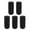 Black, variant on Homerr Silicone Bottle Cover 5Pcs Bottle Cover Reusable Stretchable Silicone Bottle Protector Leak-proof Bottle Holder for Travel Essentials Leak-proof Toiletry Cover