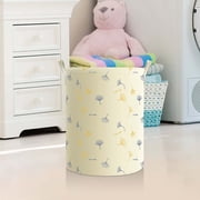 Taotanxi 17 Butterfly Laundry Basket,Kids Dirty Clothes Hamper,Waterproof Toys Storage Bin,Room Decor,Gift Baskets,Baby Nursery Hamper(Beige)