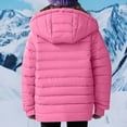 thumbnail image 5 of Cethrio Girls Puffer Jackets Size 7-8, Casual Long Sleeve Zip up Lightweight Winter Outerwear Pink, 5 of 8