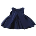 thumbnail image 2 of Bébé Nouveau-Né Filles Robe Princesse Arc Tutu Fête Robes de Mariée d'Anniversaire, 2 of 8