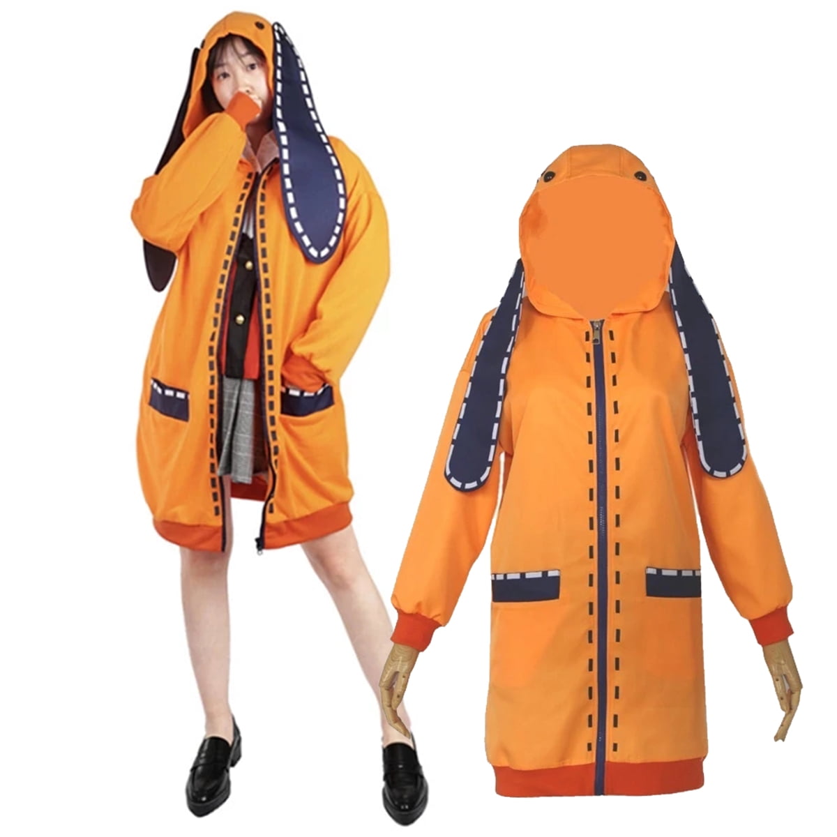 Kakegurui Compulsive Gambler Runa Yomozuki Outfit Coat Cosplay Costumes New 