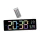 thumbnail image 3 of Reloj de pared digital con alarma, 12/24 h, horario de verano, alarma dual y temperatura. Vistoso, 3 of 9