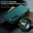 thumbnail image 2 of Case for Samsung Galaxy S25 Plus Wallet Case, Retro PU Leather Flip Case with Magnetic Closure, [RFID Blocking] Card Holder and Kickstand for Men Women, TPU Shockproof Full Protective Case, Green, 2 of 11