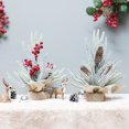 thumbnail image 5 of Tabletop Artificial Pine Branches & Pinecones Holiday Decoration Mini Christmas Tree Potted Plants, 5 of 5